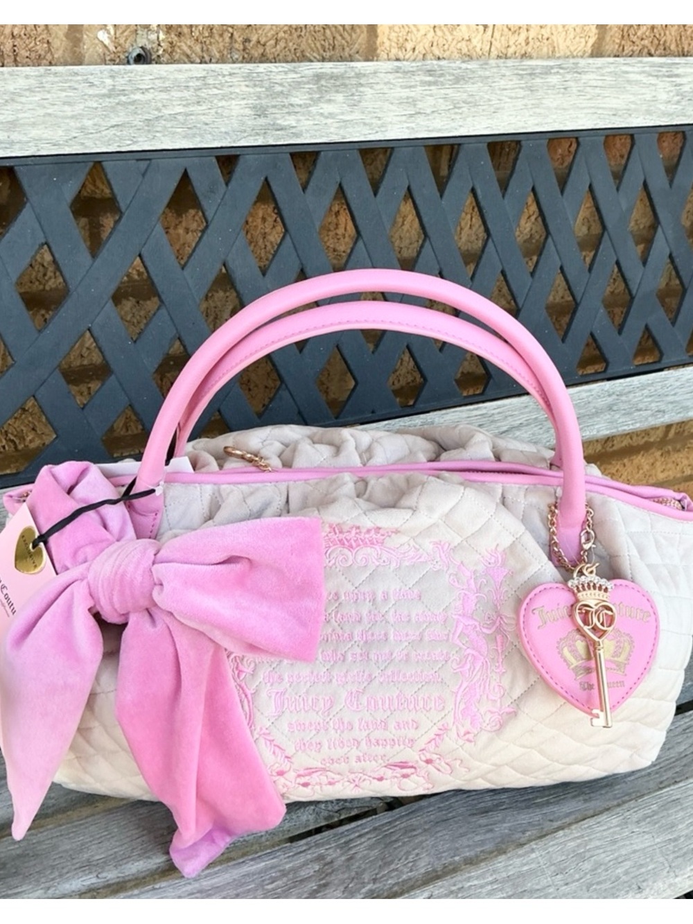 Juicy couture pink bow bag🎀